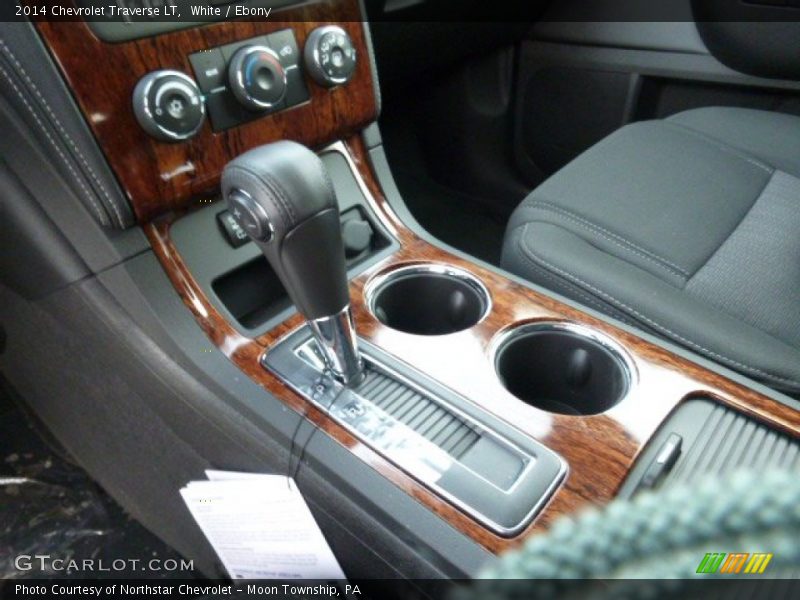 White / Ebony 2014 Chevrolet Traverse LT