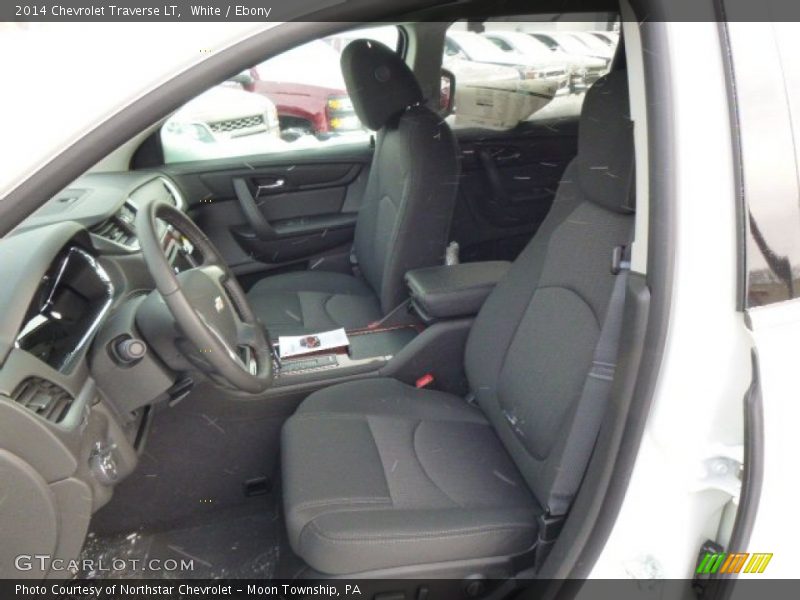 White / Ebony 2014 Chevrolet Traverse LT