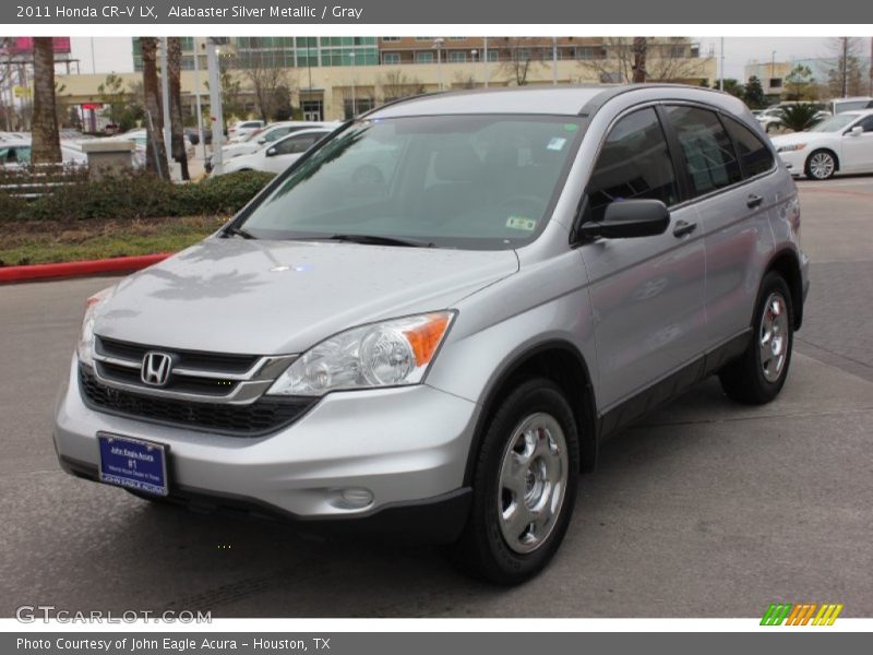 Alabaster Silver Metallic / Gray 2011 Honda CR-V LX