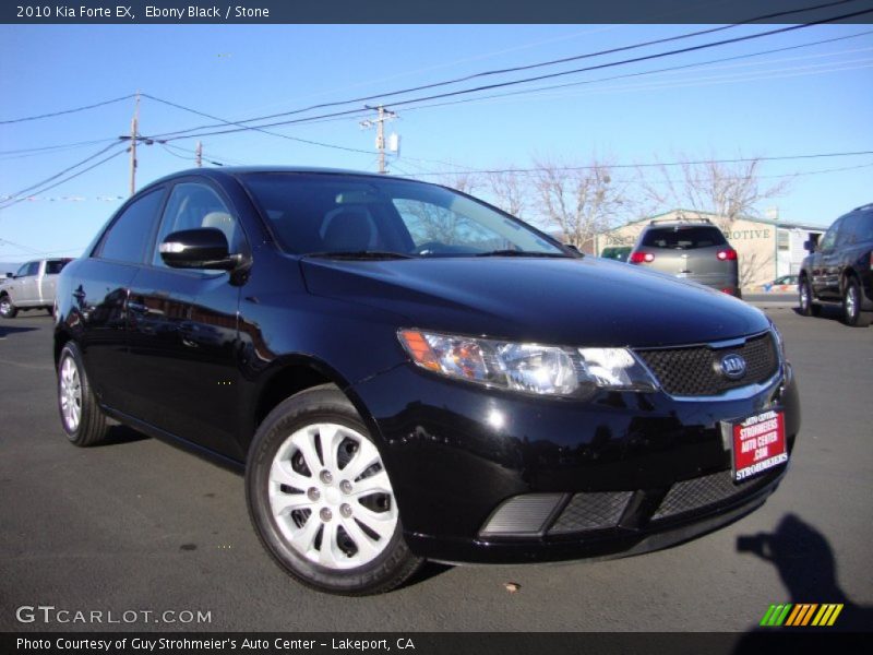 Ebony Black / Stone 2010 Kia Forte EX