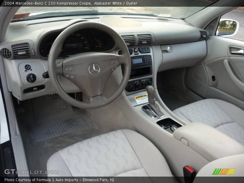 Alabaster White / Oyster 2004 Mercedes-Benz C 230 Kompressor Coupe