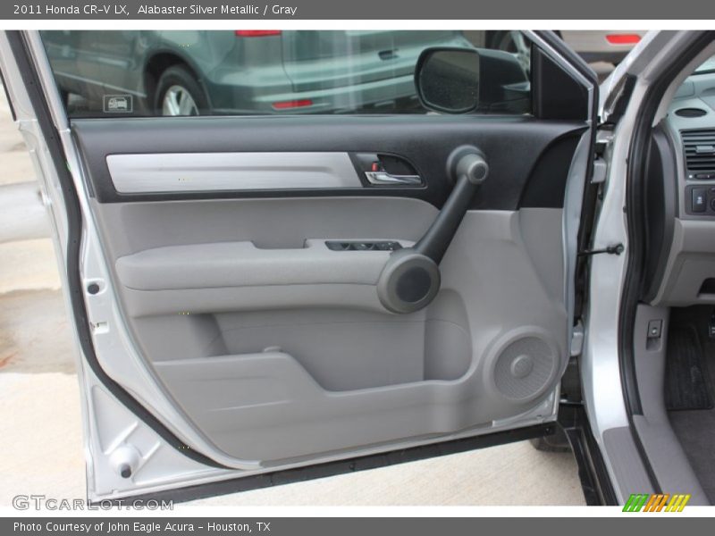 Alabaster Silver Metallic / Gray 2011 Honda CR-V LX