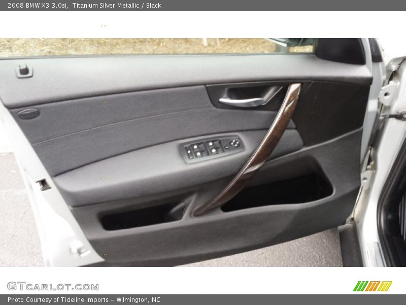 Titanium Silver Metallic / Black 2008 BMW X3 3.0si