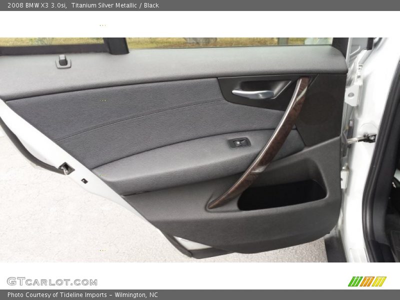 Titanium Silver Metallic / Black 2008 BMW X3 3.0si