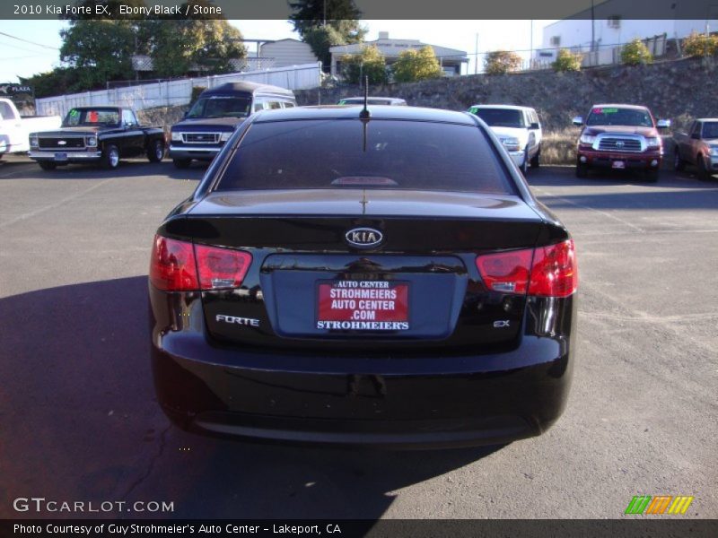 Ebony Black / Stone 2010 Kia Forte EX