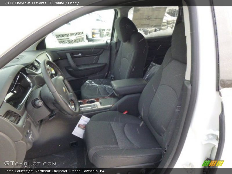 White / Ebony 2014 Chevrolet Traverse LT