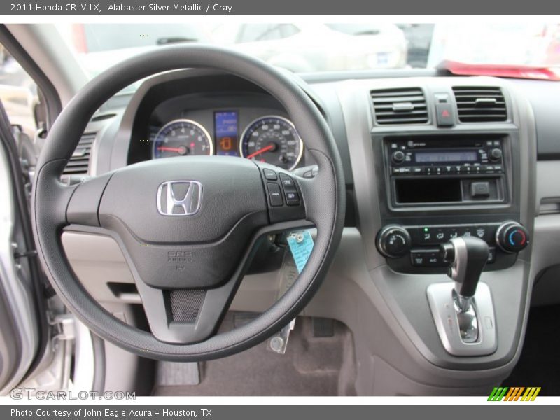 Alabaster Silver Metallic / Gray 2011 Honda CR-V LX