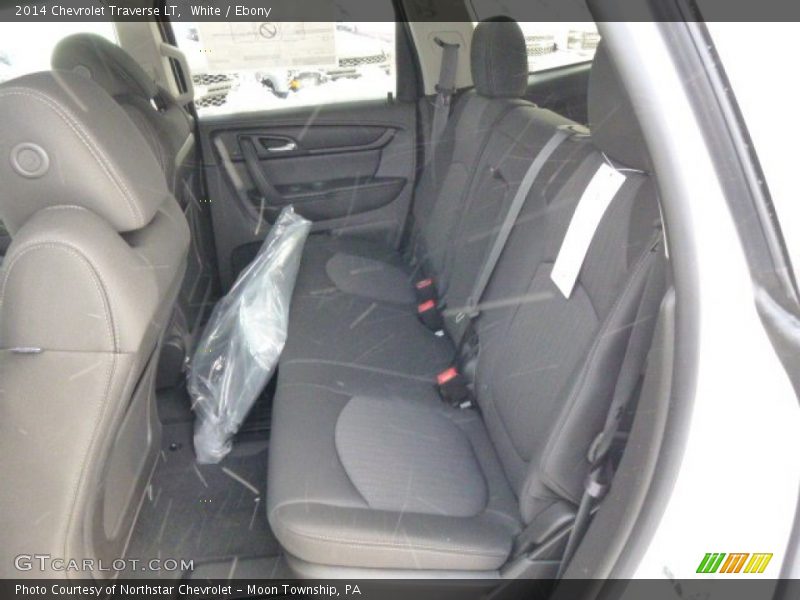 White / Ebony 2014 Chevrolet Traverse LT