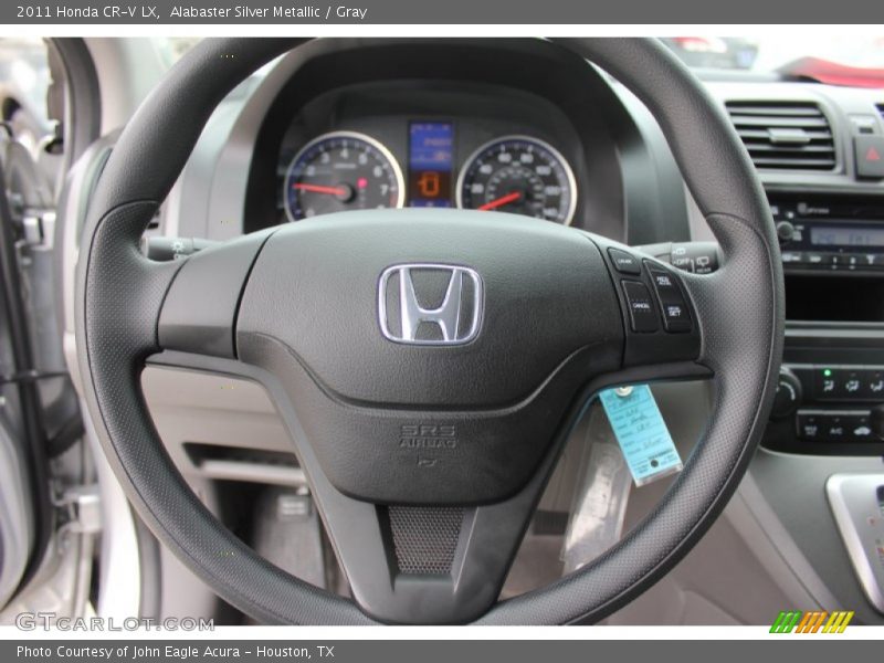 Alabaster Silver Metallic / Gray 2011 Honda CR-V LX