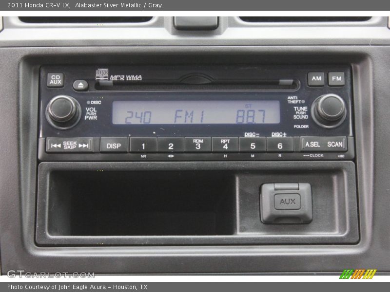 Alabaster Silver Metallic / Gray 2011 Honda CR-V LX