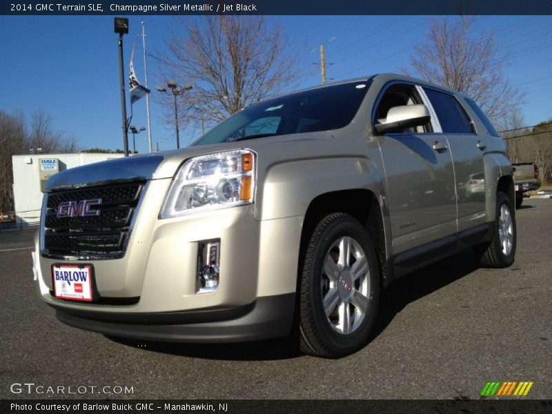 Champagne Silver Metallic / Jet Black 2014 GMC Terrain SLE