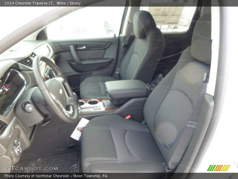 White / Ebony 2014 Chevrolet Traverse LT