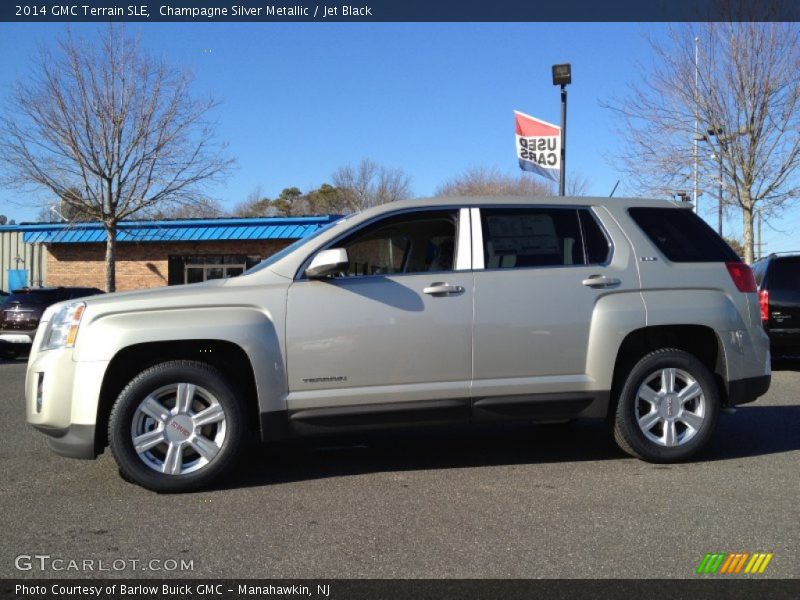 Champagne Silver Metallic / Jet Black 2014 GMC Terrain SLE