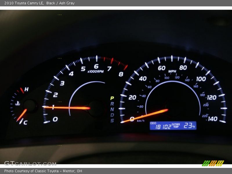 Black / Ash Gray 2010 Toyota Camry LE