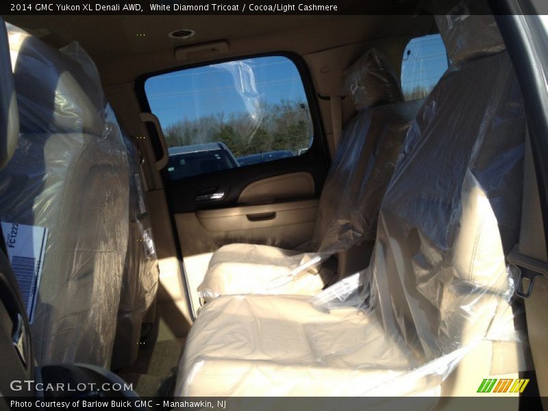 White Diamond Tricoat / Cocoa/Light Cashmere 2014 GMC Yukon XL Denali AWD