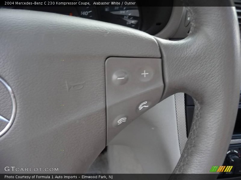 Alabaster White / Oyster 2004 Mercedes-Benz C 230 Kompressor Coupe