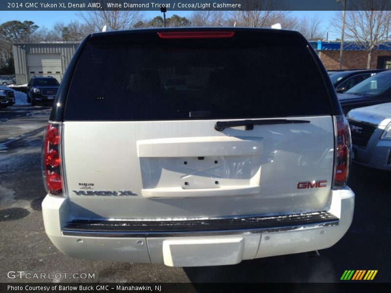 White Diamond Tricoat / Cocoa/Light Cashmere 2014 GMC Yukon XL Denali AWD