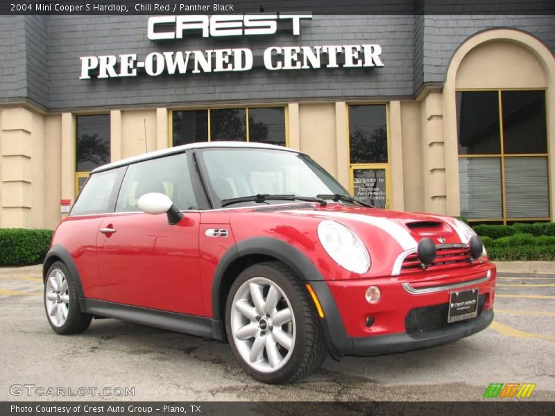 Chili Red / Panther Black 2004 Mini Cooper S Hardtop