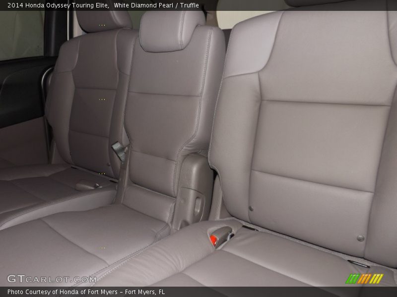 White Diamond Pearl / Truffle 2014 Honda Odyssey Touring Elite