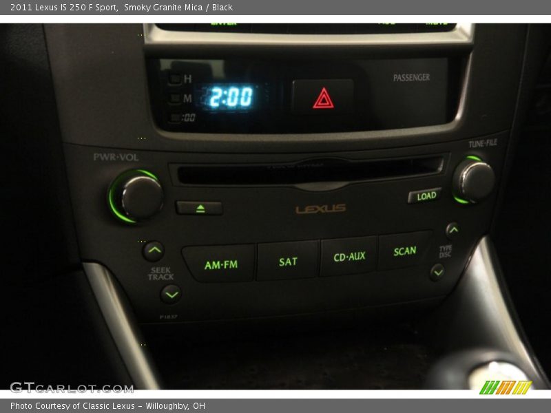 Smoky Granite Mica / Black 2011 Lexus IS 250 F Sport