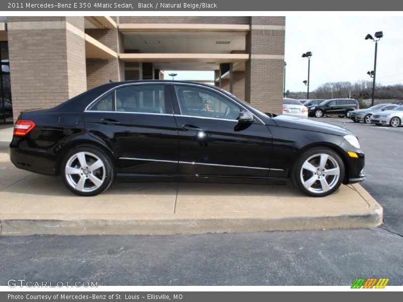 Black / Natural Beige/Black 2011 Mercedes-Benz E 350 4Matic Sedan
