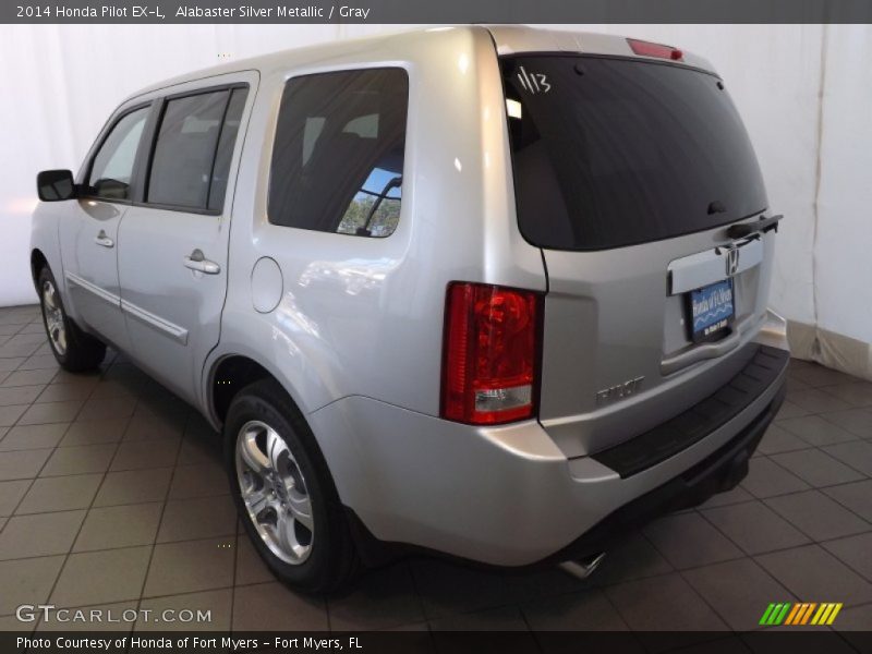 Alabaster Silver Metallic / Gray 2014 Honda Pilot EX-L