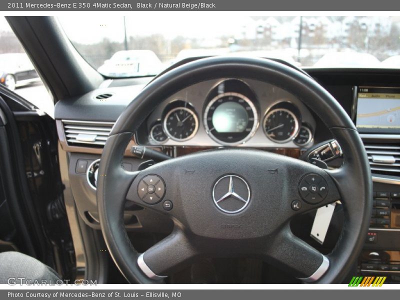 Black / Natural Beige/Black 2011 Mercedes-Benz E 350 4Matic Sedan