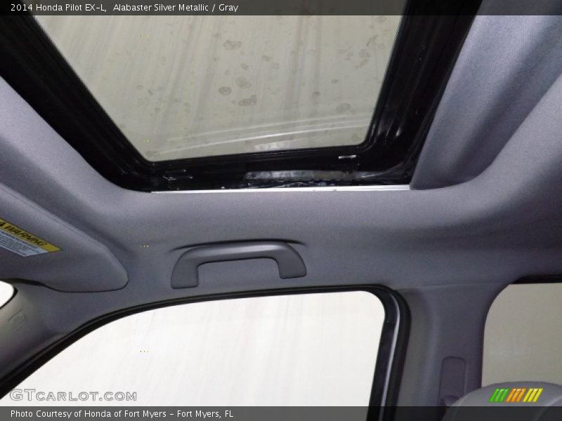 Alabaster Silver Metallic / Gray 2014 Honda Pilot EX-L