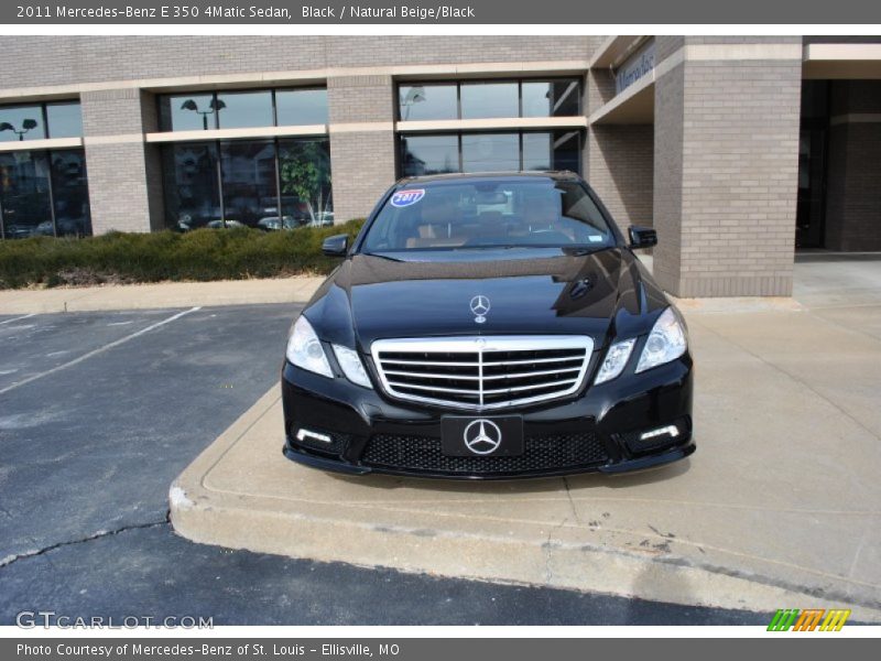 Black / Natural Beige/Black 2011 Mercedes-Benz E 350 4Matic Sedan