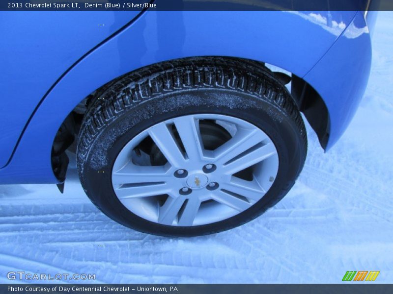 Denim (Blue) / Silver/Blue 2013 Chevrolet Spark LT