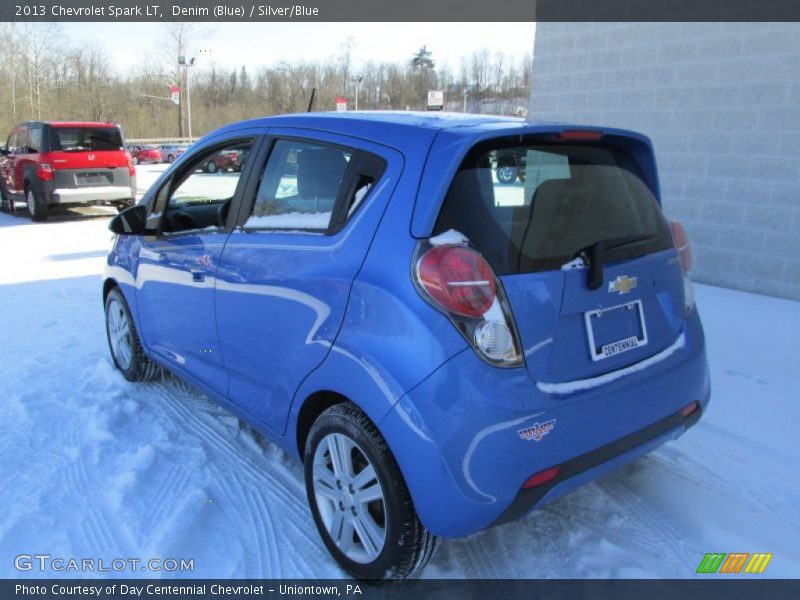 Denim (Blue) / Silver/Blue 2013 Chevrolet Spark LT