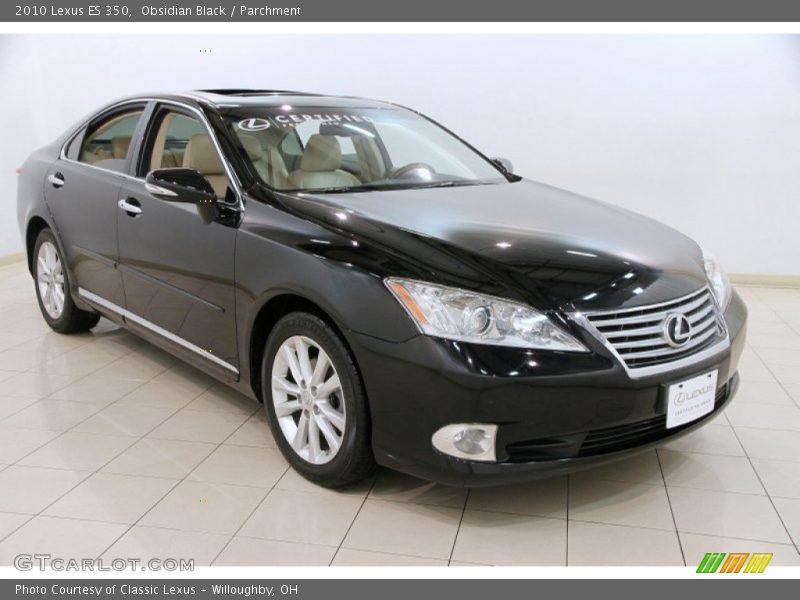 Obsidian Black / Parchment 2010 Lexus ES 350
