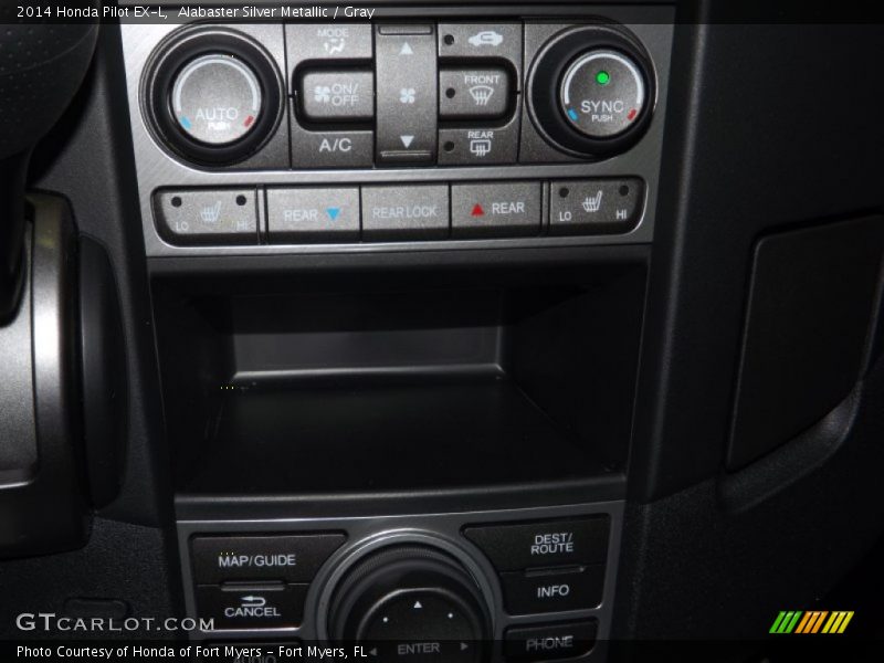 Alabaster Silver Metallic / Gray 2014 Honda Pilot EX-L