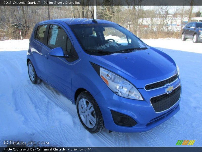 Denim (Blue) / Silver/Blue 2013 Chevrolet Spark LT