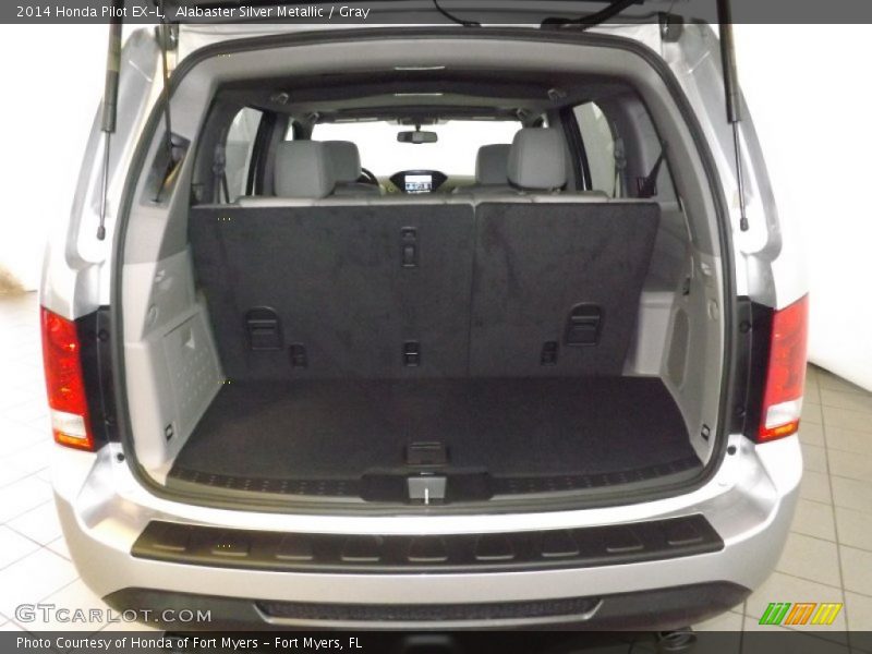 Alabaster Silver Metallic / Gray 2014 Honda Pilot EX-L