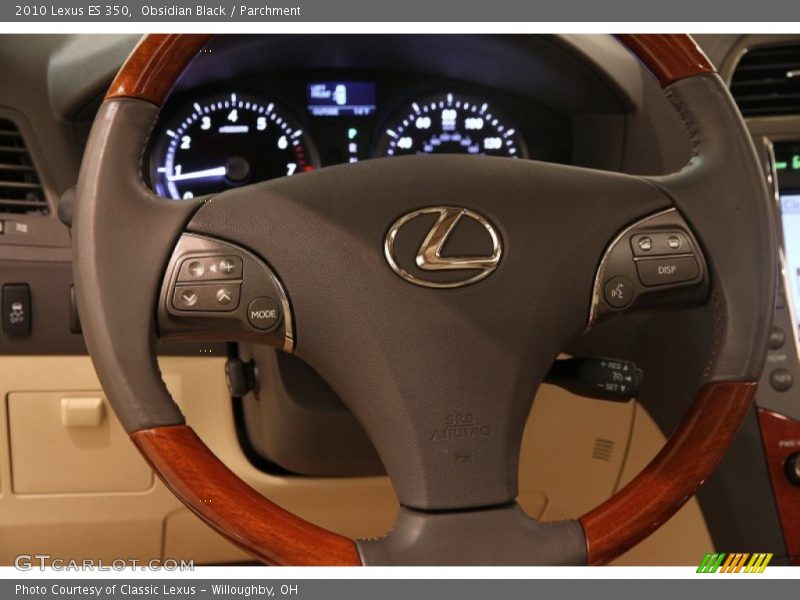 Obsidian Black / Parchment 2010 Lexus ES 350