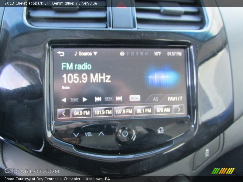 Denim (Blue) / Silver/Blue 2013 Chevrolet Spark LT