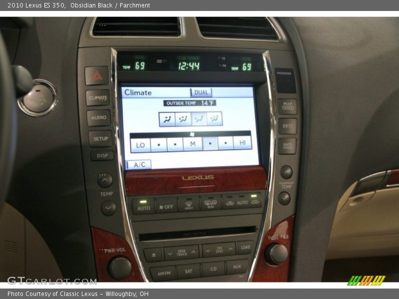 Obsidian Black / Parchment 2010 Lexus ES 350
