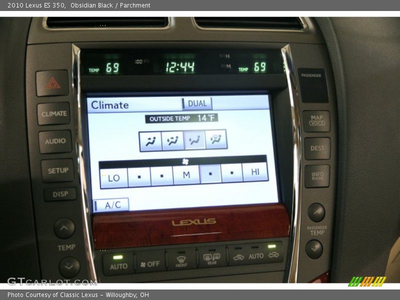 Obsidian Black / Parchment 2010 Lexus ES 350