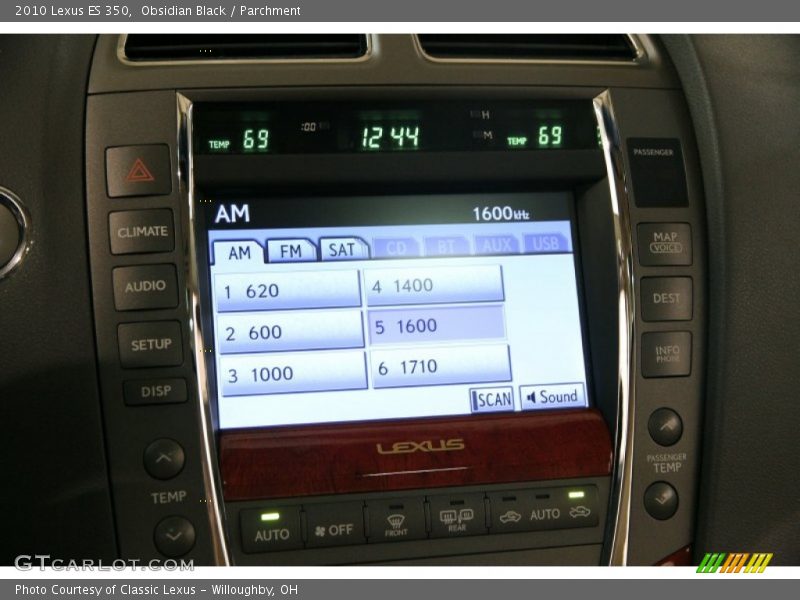 Obsidian Black / Parchment 2010 Lexus ES 350