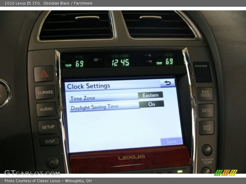Obsidian Black / Parchment 2010 Lexus ES 350
