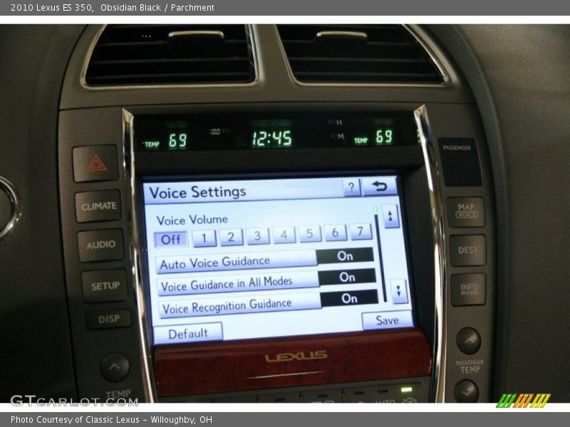 Obsidian Black / Parchment 2010 Lexus ES 350