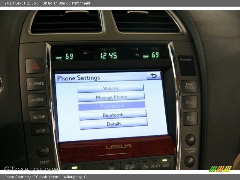 Obsidian Black / Parchment 2010 Lexus ES 350