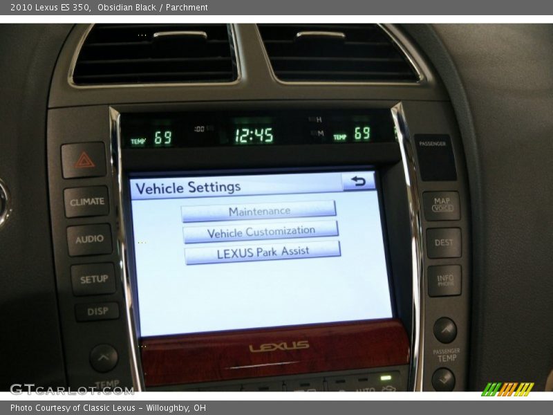 Obsidian Black / Parchment 2010 Lexus ES 350