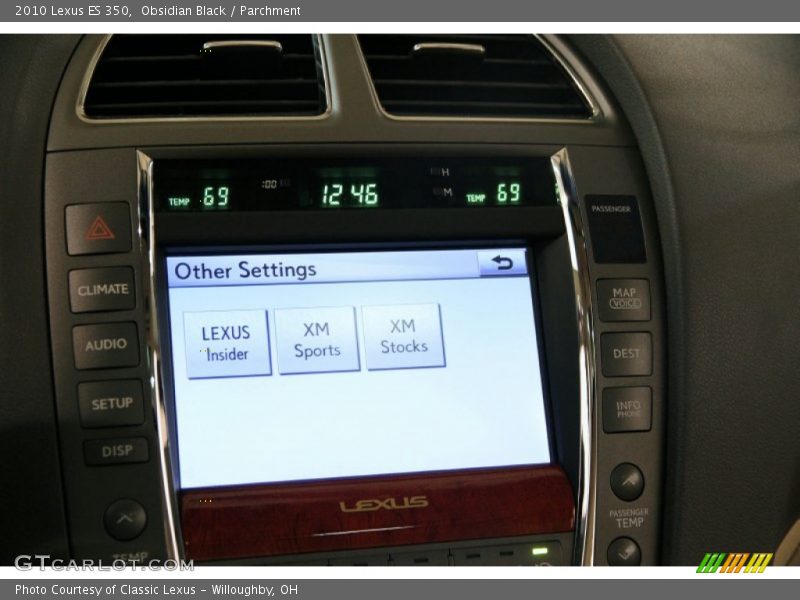 Obsidian Black / Parchment 2010 Lexus ES 350