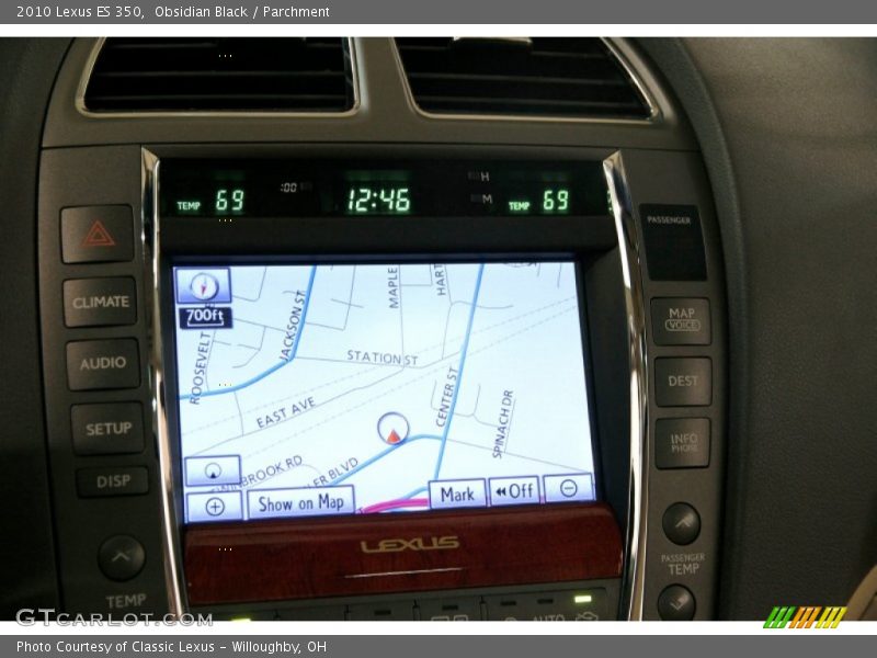 Obsidian Black / Parchment 2010 Lexus ES 350