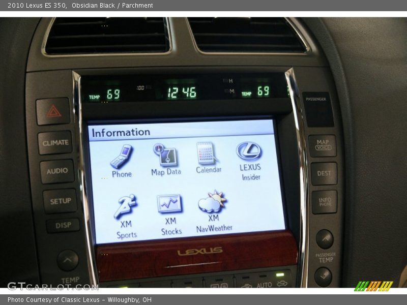 Obsidian Black / Parchment 2010 Lexus ES 350