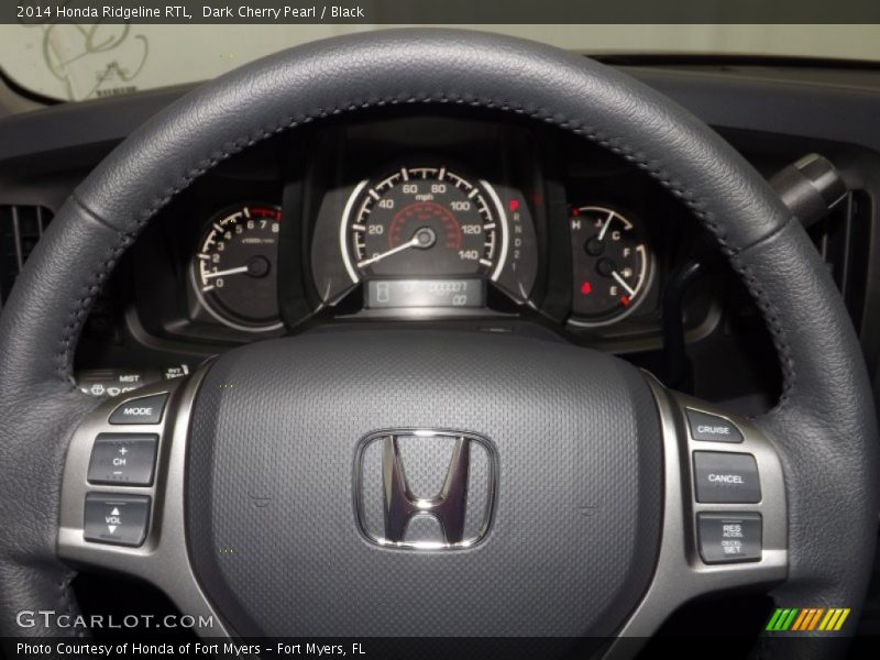Dark Cherry Pearl / Black 2014 Honda Ridgeline RTL