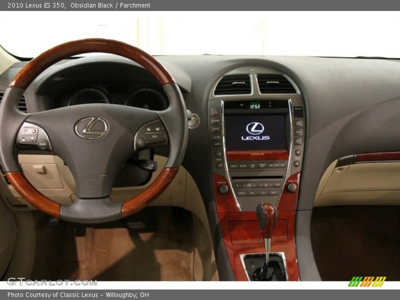 Obsidian Black / Parchment 2010 Lexus ES 350