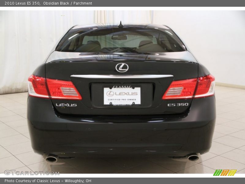 Obsidian Black / Parchment 2010 Lexus ES 350